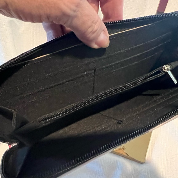 NFL Arizona Cardinals Wallet Clutch Black Red Cream NWOT - Picture 14 of 16